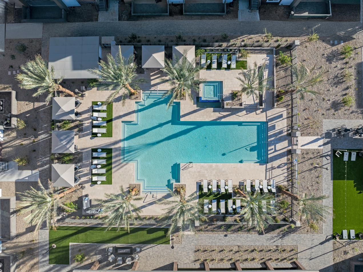 Stately Avondale aerial wide