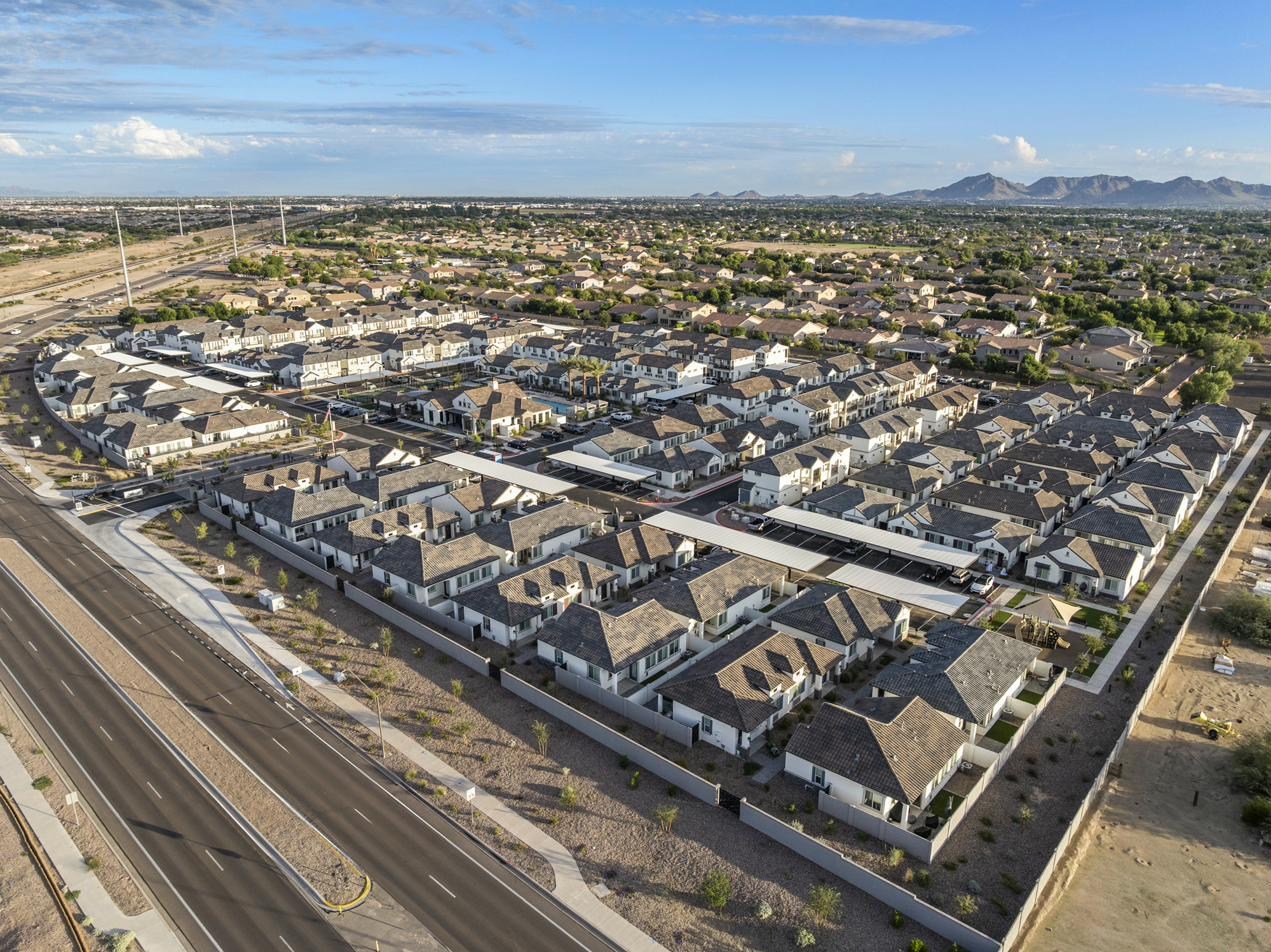 The Stately Queen Creek aerial view